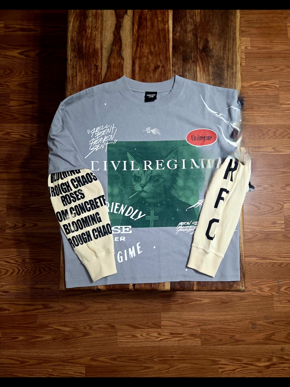 Civil Regime Men's Graphic Long Sleeve 2 For 1 Tee
